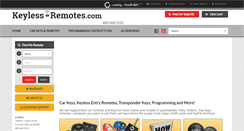 Desktop Screenshot of keyless-remotes.com