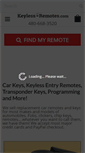 Mobile Screenshot of keyless-remotes.com