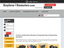 Tablet Screenshot of keyless-remotes.com